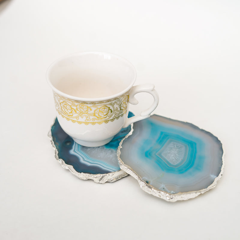 Coaster - Vesto Brazilian Agate Coaster (Green) - Set Of Two