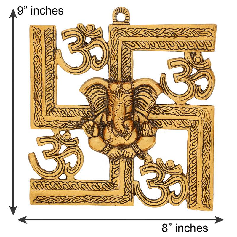 Buy Swastika Om Ganesha Religious Wall Accent Wall Accents from Vaaree