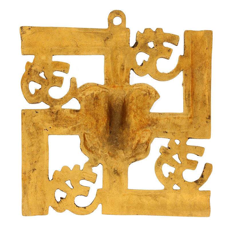 Wall Accents - Swastika Om Ganesha Religious Wall Accent