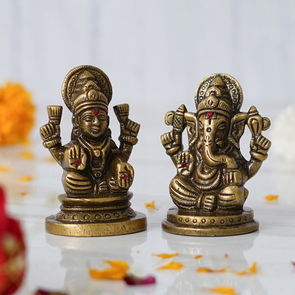 Buy Lambodara & Laxmi Idol Idols & Sets from Vaaree