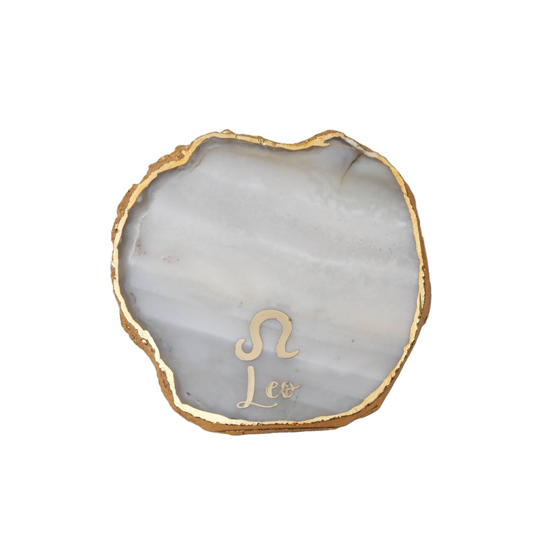 Buy Leo Agate Coaster - Natural Coasters from Vaaree