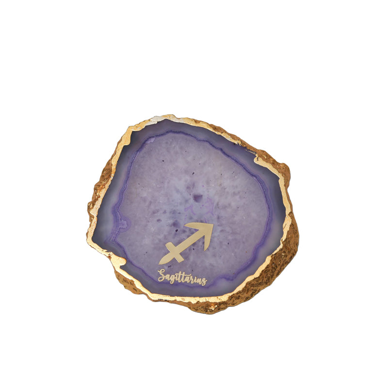 Buy Sagittarius Agate Coaster - Purple Coasters from Vaaree