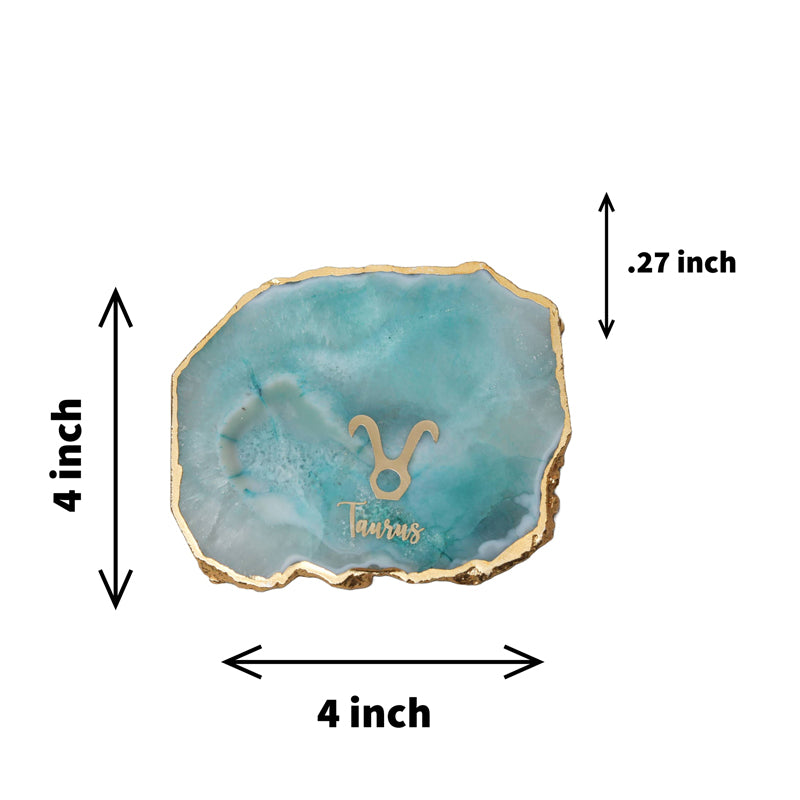 Buy Taurus Agate Coaster - Turquoise Coasters from Vaaree