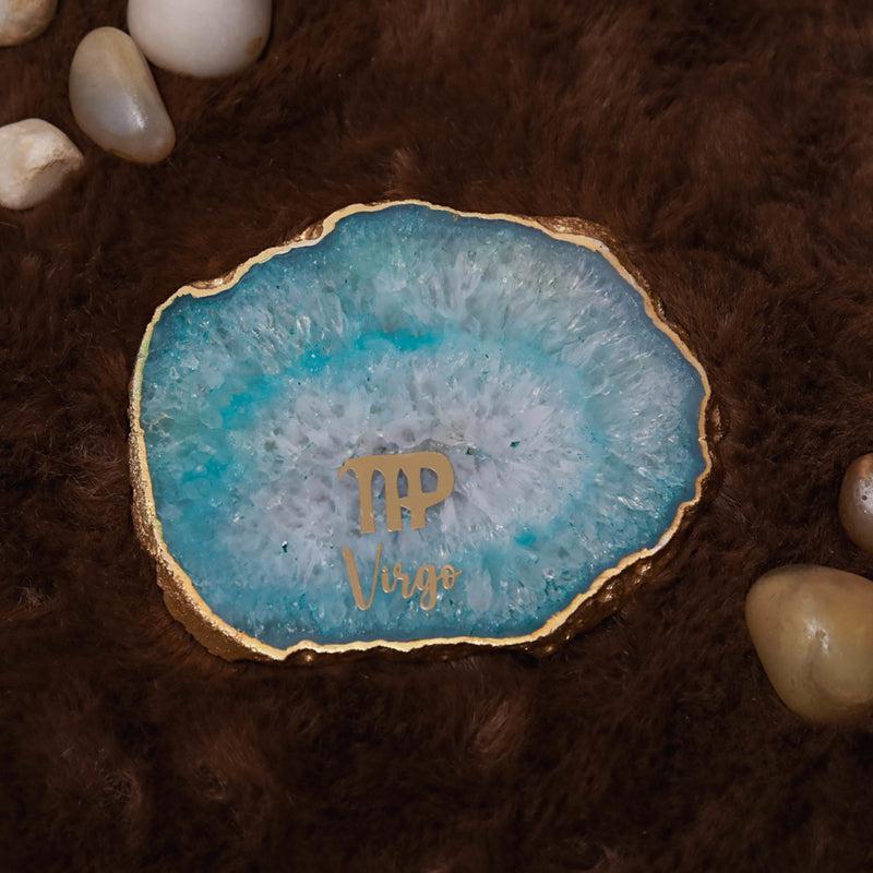 Buy Virgo Agate Coaster - Turquoise Coasters from Vaaree