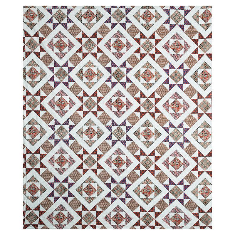 Buy Gramio Geometric Bedsheet - Grey & Maroon Bedsheets from Vaaree