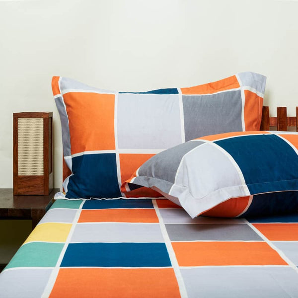 Buy Hue Dazzle Checkered Bedsheet Online in India | Bedsheets on Vaaree