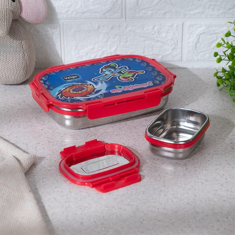 Buy Naughty Kanha Blue Lunch Box (950/180 ML) - Two Piece Set Tiffin Box & Storage Box from Vaaree