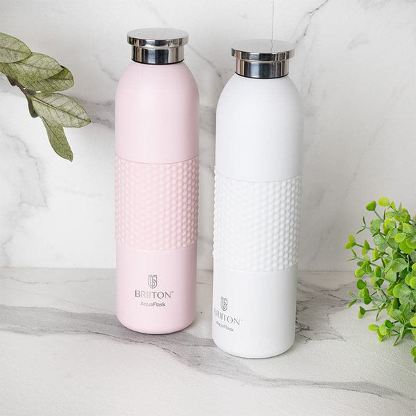 Gradient 620 ML Insulated Bottle (Pink & White) - Set Of Two