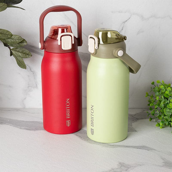 Hydro Harmony 1300 ML Insulated Bottle (Red & Green) - Set Of Two