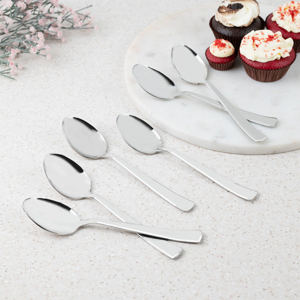 Cutlery Set - Vidaara Dessert Spoon - Set Of Six