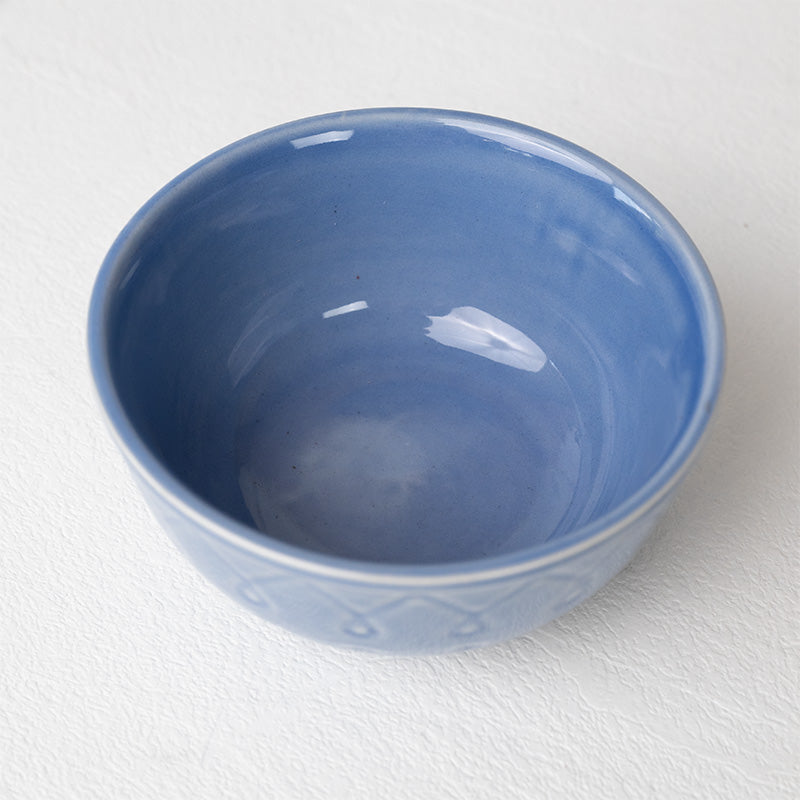 Buy Ekta Serving Bowl (Mist Blue) - Set Of Four Bowl from Vaaree