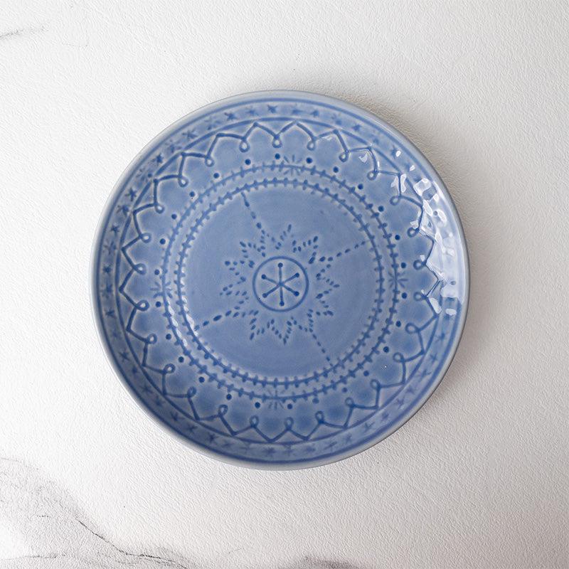 Buy Ekta Quarter Plate (Mist Blue) - Set Of Four Quarter Plate from Vaaree