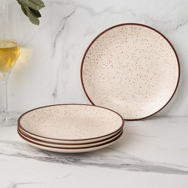 Quarter Plate - Kestha Quarter Plate (Beige) - Set Of Four