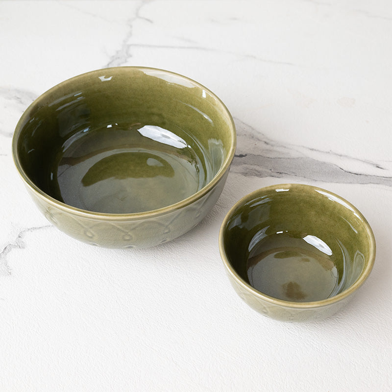 Dinner Set - Ekta Dinnerware (Moss Green) - Twenty Piece Set