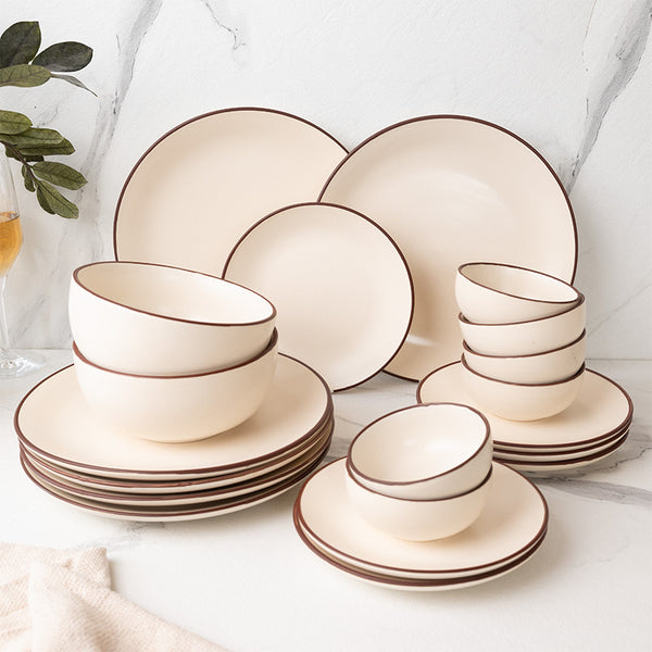 Dinner Set - Riddo Dinnerware (Off White) - Twenty Piece Set