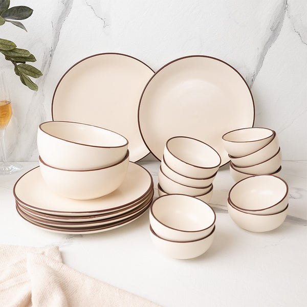 Dinner Set - Riddo Dinner Set (Off White) - Twenty Piece Set