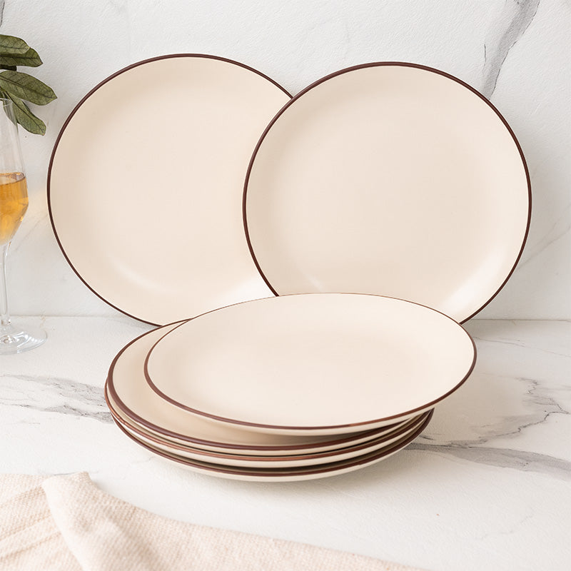 Dinner Plate - Riddo Dinner Plate (Off White) - Set Of Six