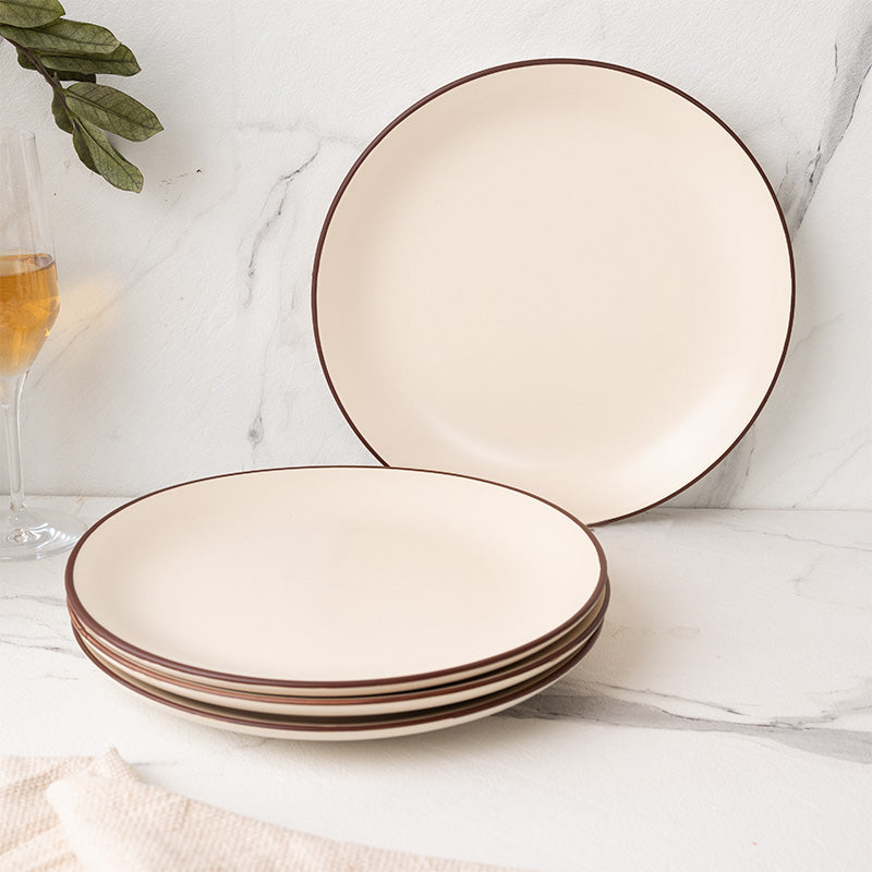 Dinner Plate - Riddo Dining Plate (Off White) - Set Of Four