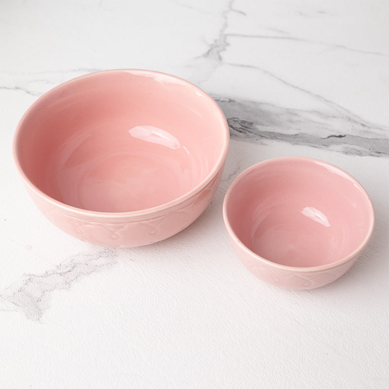 Dinner Set - Ekta Dinnerware (Pink) - Ten Piece Set