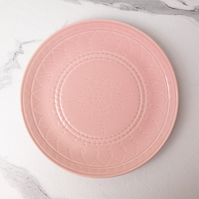 Buy Ekta Dinner Plate (Pink) - Set Of Four Dinner Plate from Vaaree