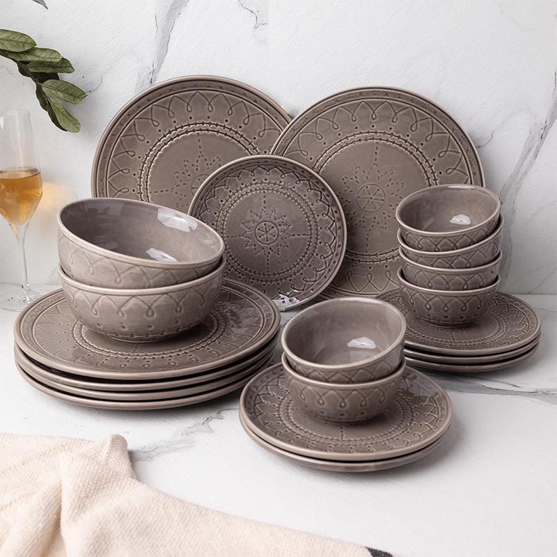 Dinner Set - Ekta Dinner Set (Ash Grey) - Twenty Piece Set