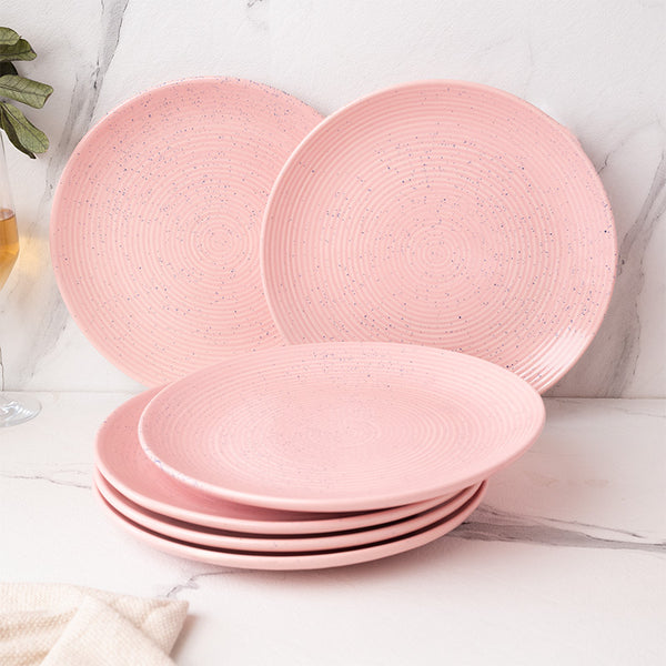 Dinner Plate - Kestha Dinner Plate (Pastel Pink) - Set Of Six