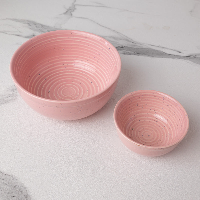 Buy Kestha Dinnerware (Pastel Pink) - Ten Piece Set Dinner Set from Vaaree