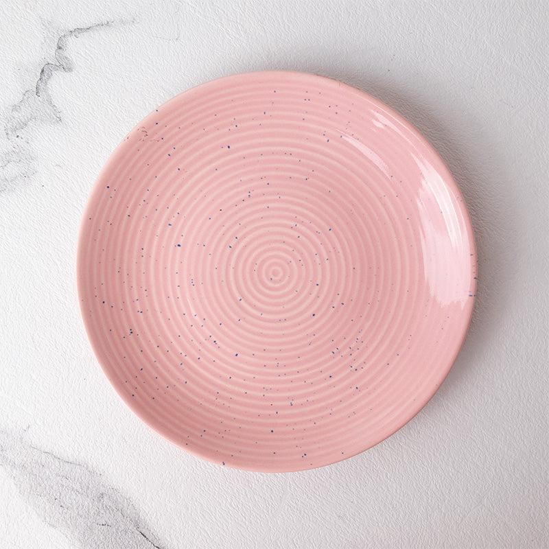 Buy Kestha Quarter Plate (Pastel Pink) - Set Of Four Quarter Plate from Vaaree