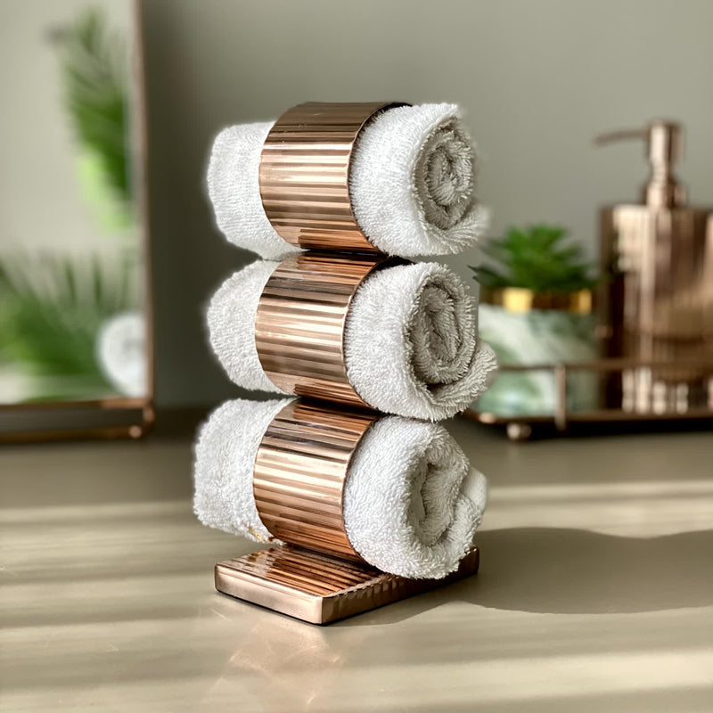 Buy Nyra Towel Holder - Rose Gold Accessories & Sets from Vaaree