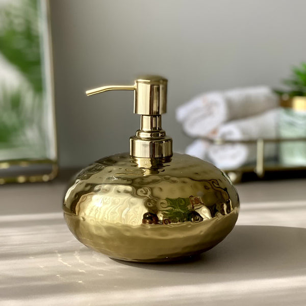 Buy Obra Soap Dispenser - Gold Accessories & Sets from Vaaree