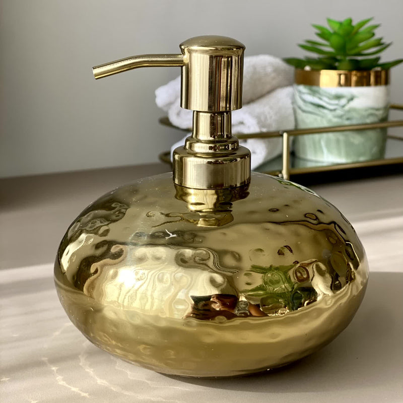 Buy Obra Soap Dispenser - Gold Accessories & Sets from Vaaree