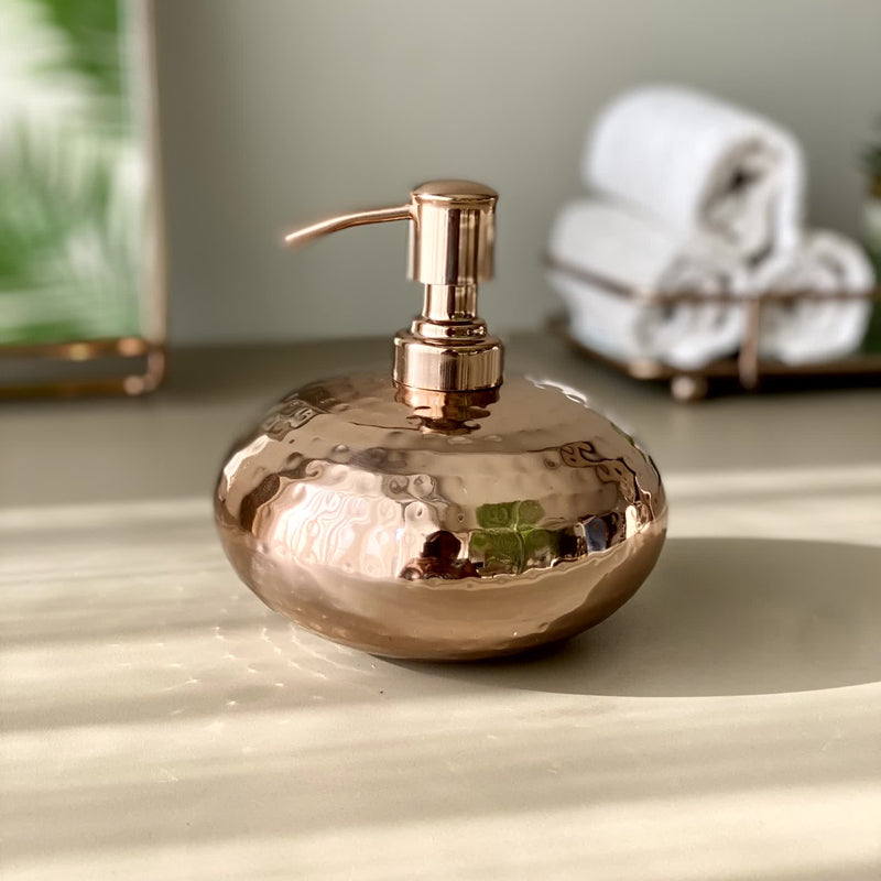 Buy Obra Soap Dispenser - Antique Gold Accessories & Sets from Vaaree