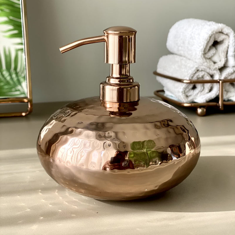 Buy Obra Soap Dispenser - Antique Gold Accessories & Sets from Vaaree