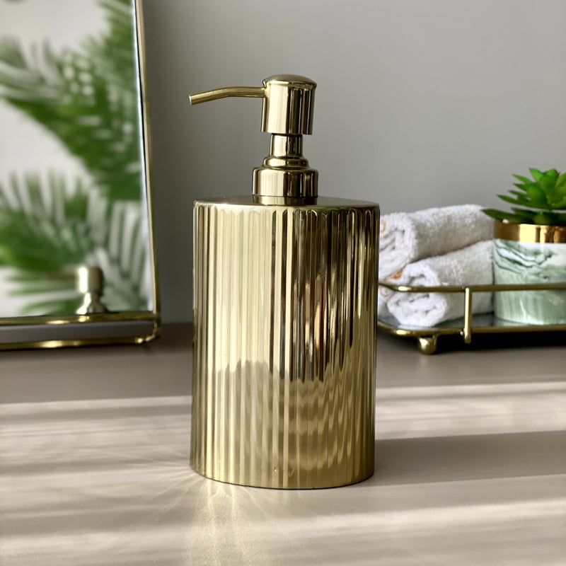 Buy Wiera Soap Dispenser - Gold Accessories & Sets from Vaaree