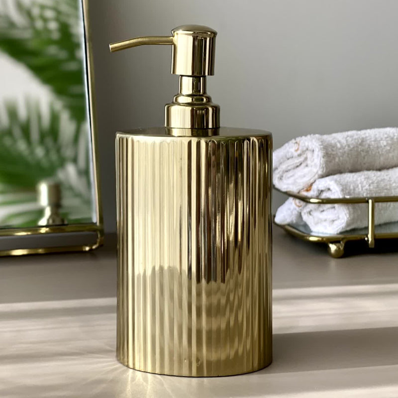 Buy Wiera Soap Dispenser - Gold Accessories & Sets from Vaaree