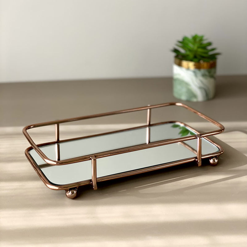 Buy Vendo Bathroom Tray - Copper Accessories & Sets from Vaaree