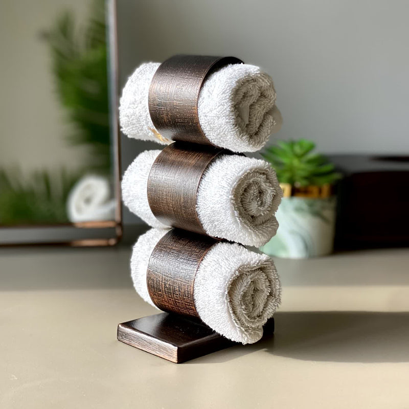 Buy Stida Towel Holder - Antique Copper Accessories & Sets from Vaaree