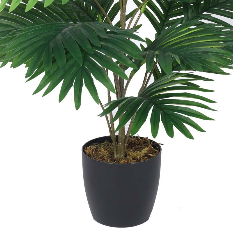 Buy Faux Lush Areca Palm Plant With Pots - 2.5 Feet Artificial Plants from Vaaree