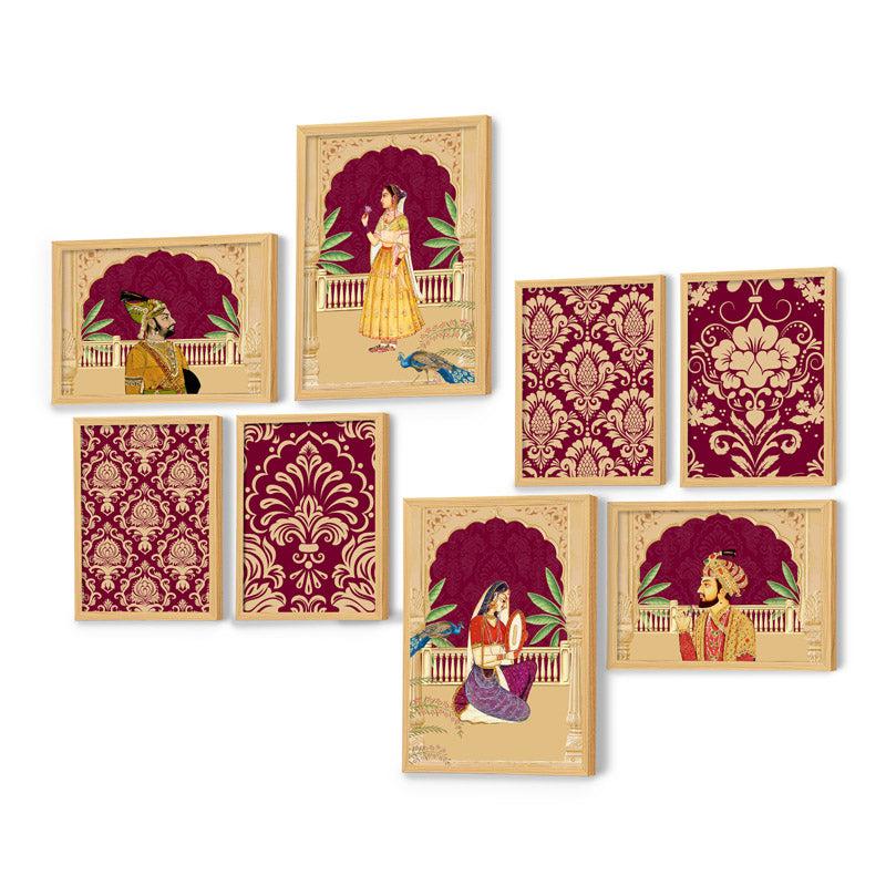 Buy The Mughal Durbaar Wall Art - Set Of Eight Wall Art & Paintings from Vaaree