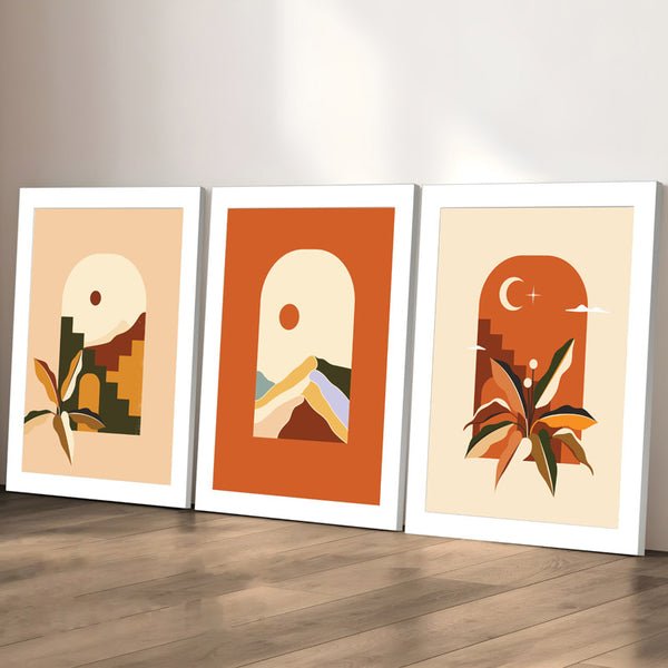 Buy Abstract Connect Wall Art - Set Of Three Wall Art & Paintings from Vaaree