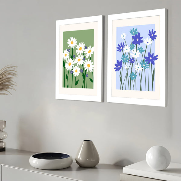 Buy Daisy Formo Wall Art - Set Of Two Wall Art & Paintings from Vaaree