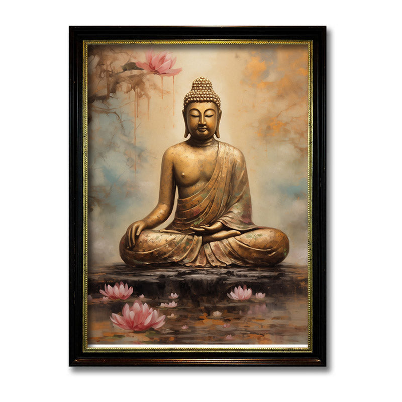 Buy Buddha Meditation Wall Painting Wall Art & Paintings from Vaaree