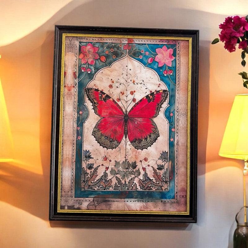 Buy Orange Butterfly Wall Art Wall Art & Paintings from Vaaree