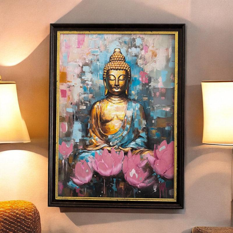 Buy Lotus Serenity Buddha Wall Art Wall Art & Paintings from Vaaree