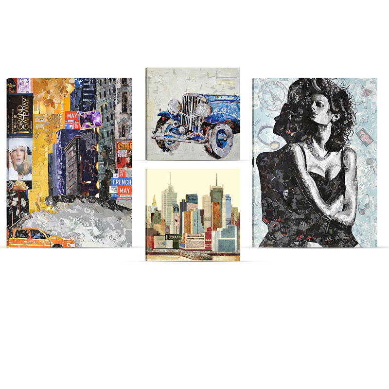 Painting - Collage Lifestyle Wall Art - Set Of Six