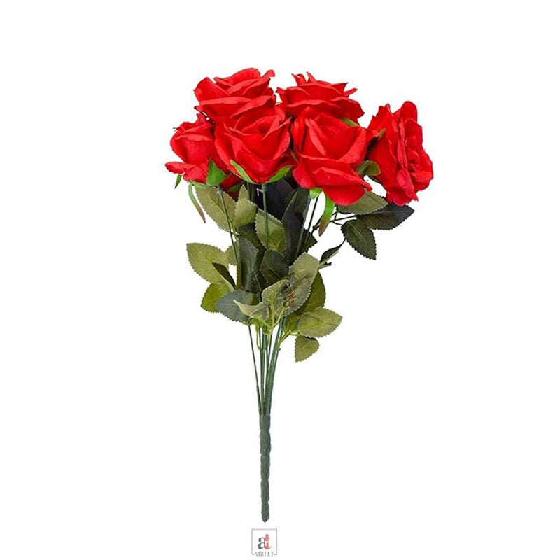 Buy Faux Bright Rose Bunch Artificial Flowers from Vaaree