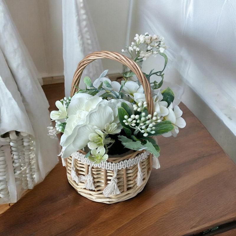 Buy Faux Wedding Bells Flower Basket Artificial Plants from Vaaree