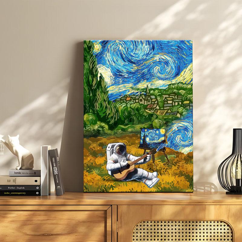 Buy Astro Starry Night Wall Painting Wall Art & Paintings from Vaaree