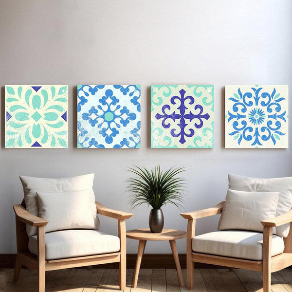 Buy Sofana Ethnic Wall Art - Set of Four Wall Art & Paintings from Vaaree