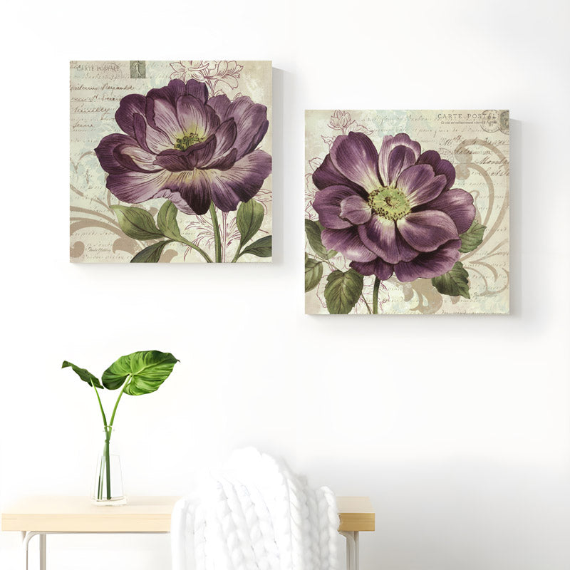 Buy Purple Peony Wall Art Wall Art & Paintings from Vaaree